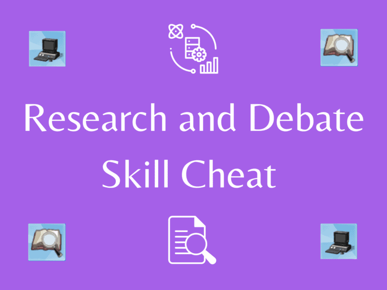 research and debate skill cheat featured image